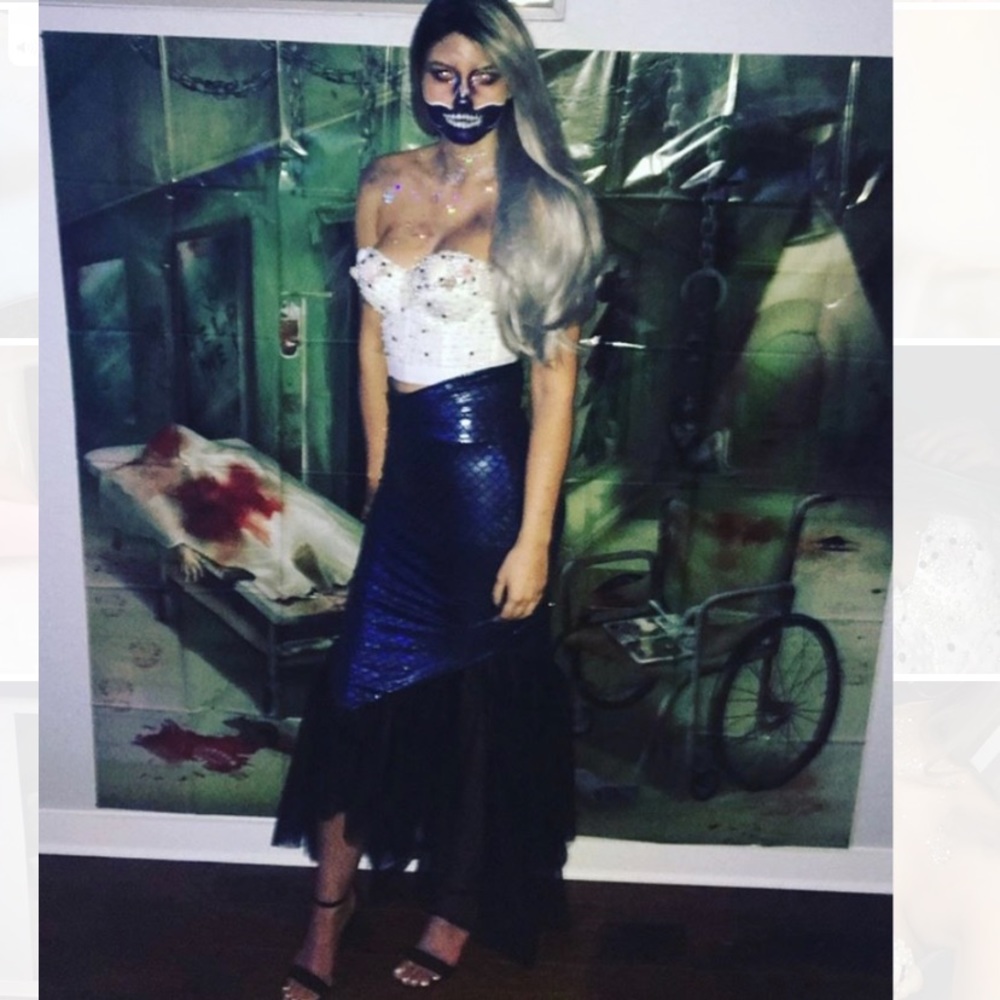 Mermaid Costume/rave bustier top